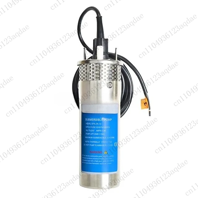 Bomba SPX-12-12 12LPM 12V 24V DC Solar Sumergible 100m Bomba de pozo profundo solar con panel solar