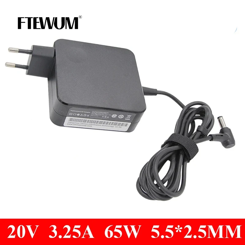 20V 3.25A 65W 5.5*2.5mm AC Laptop Adapter For ThinkPad Yoga G460 Y460 G470 Y470 G480 Y410P U130 U165 U350 U310 U410 U430 Charger