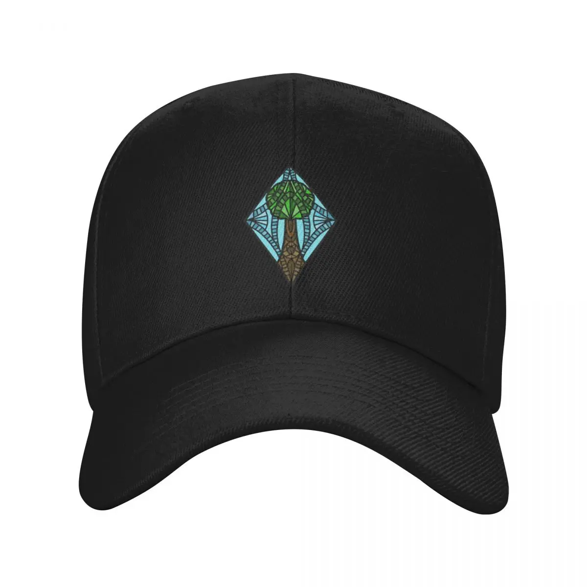 Fashion Tree Stained Glass Design baseball cap Students Brand Cap