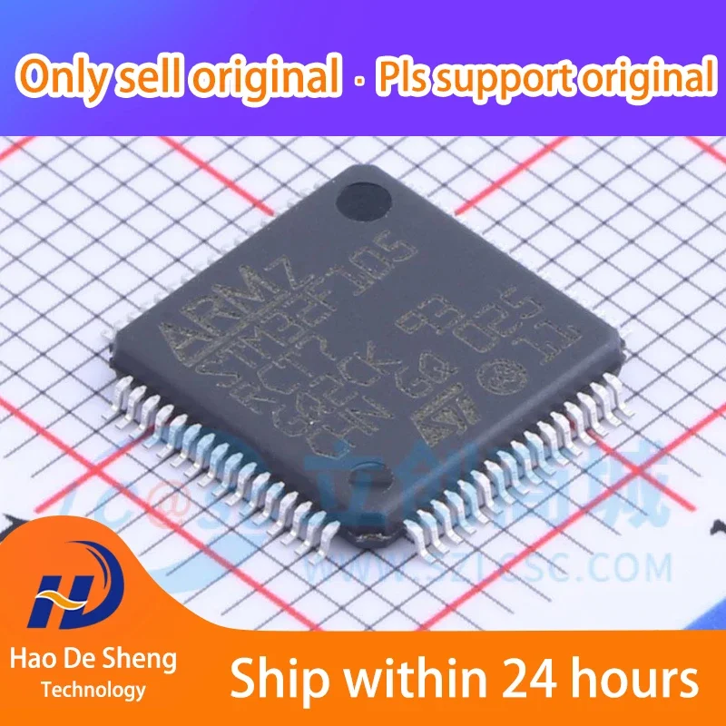 10PCS/LOT  STM32F105RCT7  LQFP64 New Original in Stock