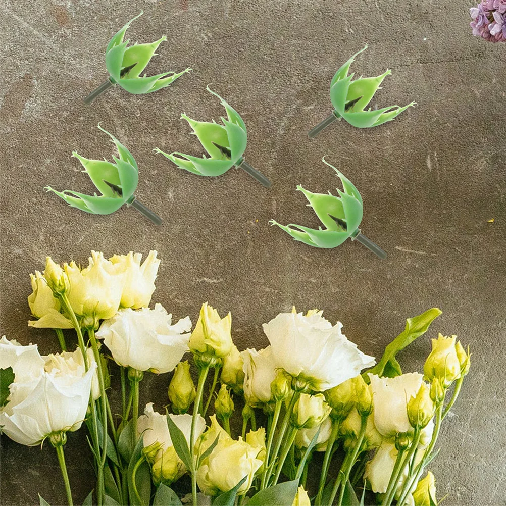 Têtes de fleurs artificielles Calyx de roses, 200 pièces, sépales florales préservées, accessoires artisanaux, matériaux d'arrangement floral pour bricolage