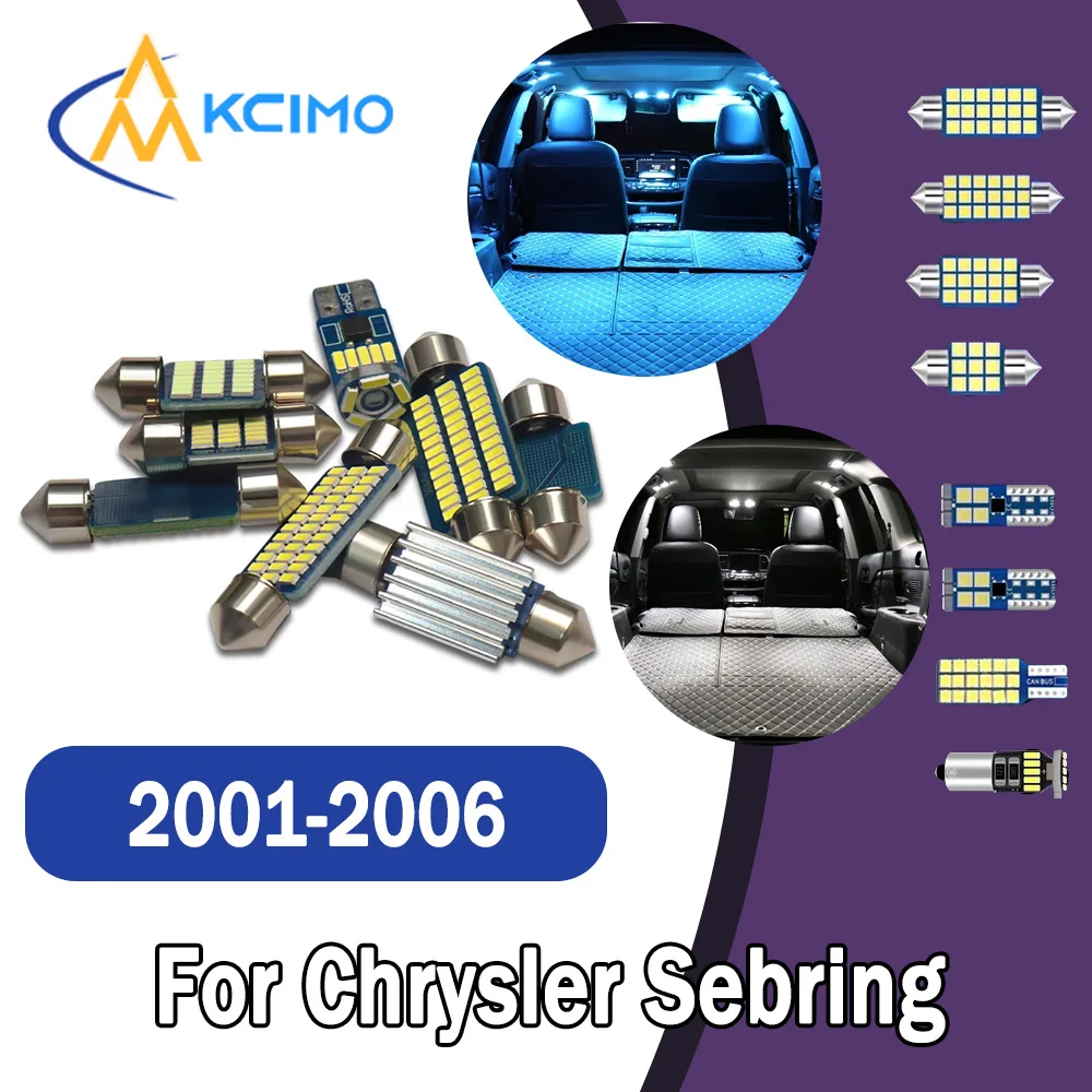 

Long lifespan CANBUS LED Interior Lights-Bright Dome Map Door Reading Kit for Chrysler Sebring 2001-2006 HIgh Quality