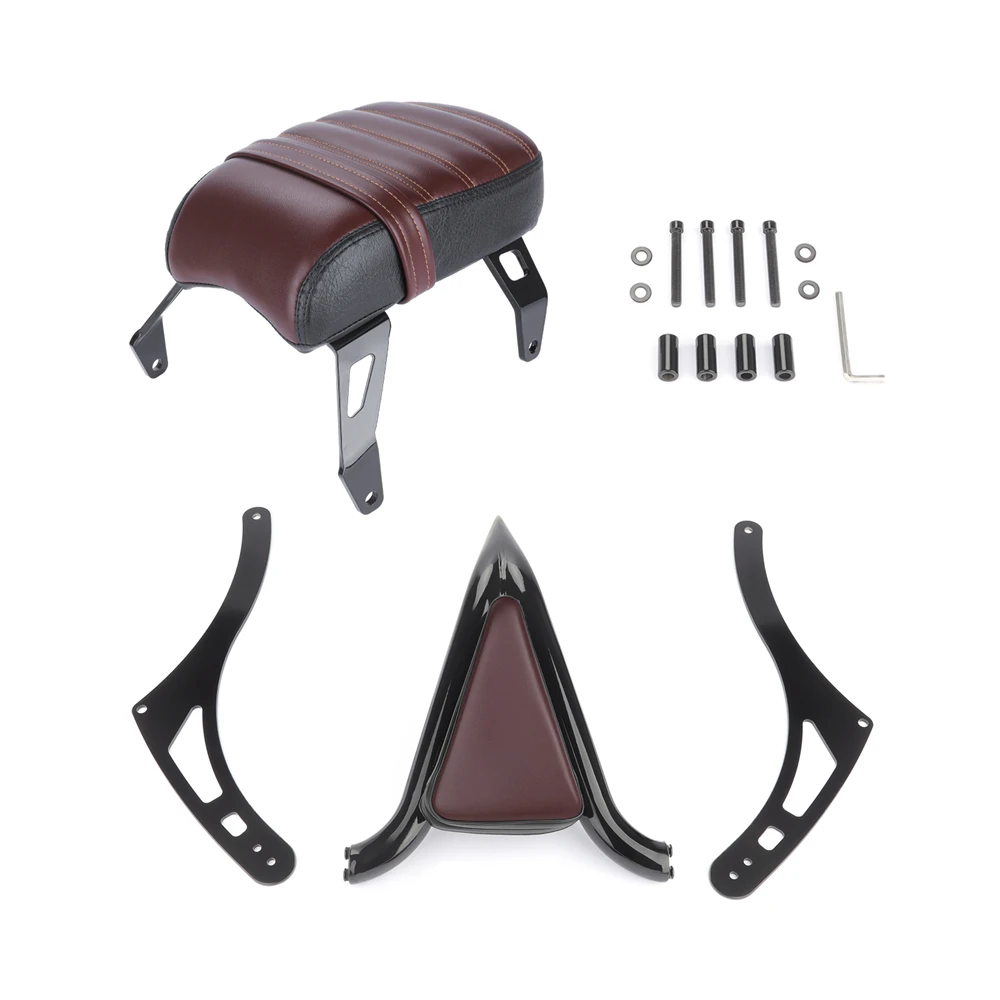 للكشاف الهندي بوبر عشرين/ستين 2018-2023 مقعد الركاب الخلفي الجلدي سيسي بار مسند الظهر وسادة OEM 2882853-VBA #6