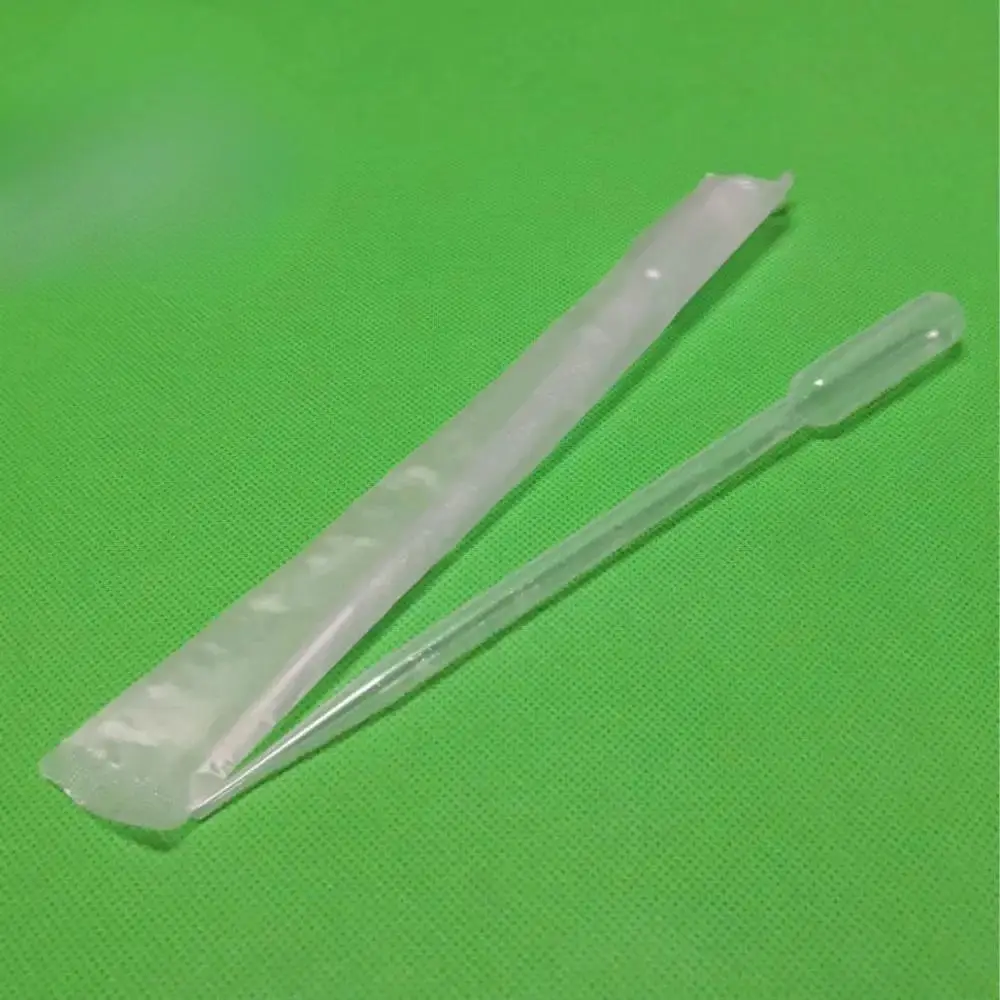 100pcs 1ml 2ml 3ml 3ml-L Sterile Transfer Pipettes Plastic Pasteur Pipette Dropper with Independent Paper-plastic Packaging