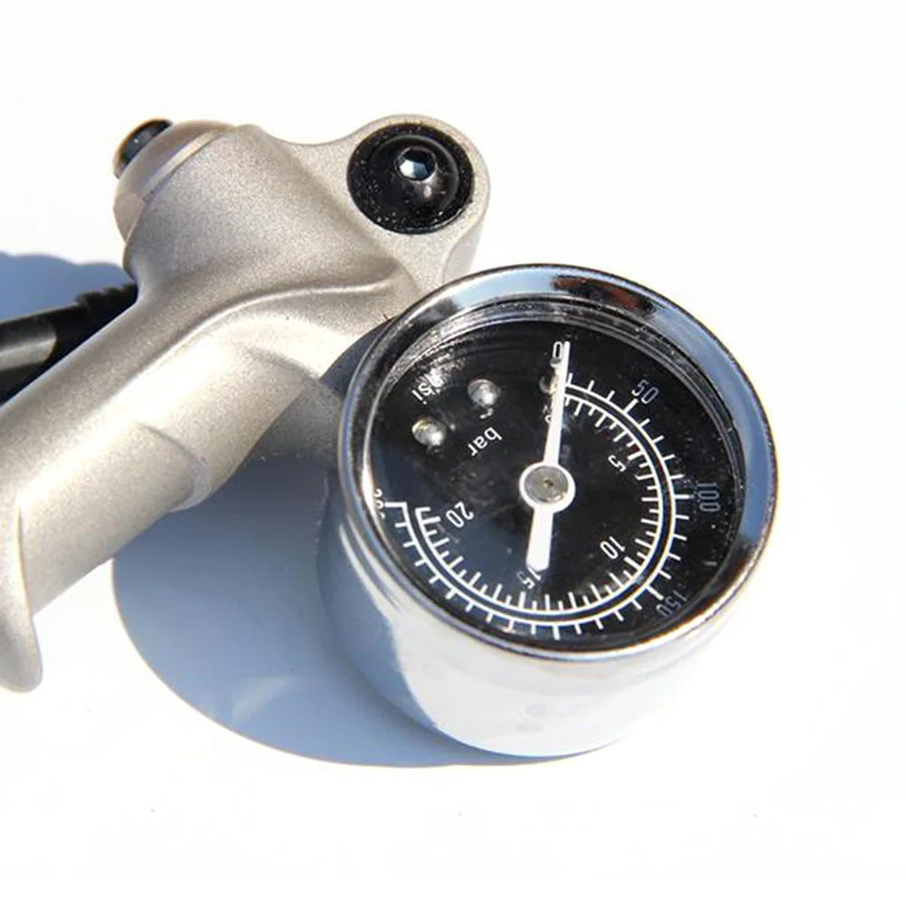 Mini Bike Shock Absorber Pump Durable Iron Barrel Frame to Floor Handheld High Pressure Inflation Air Supply Bike Pump