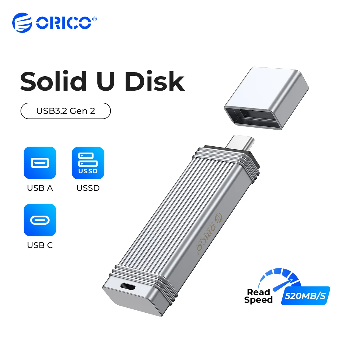 ORICO UFSD Metal Flash USB Flash Drive 405MB/S Pen Drive 512GB 256GB 128GB 64GB USB Stick Type C Pendrives Memory Stick U Disk