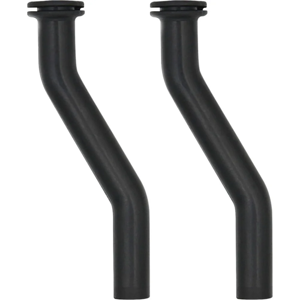 2pcs for Lawn Mower Vacuum Hoses Black Rubber for Vertical Engine Applications Fits For 596163 593998 797408 Direct Swap