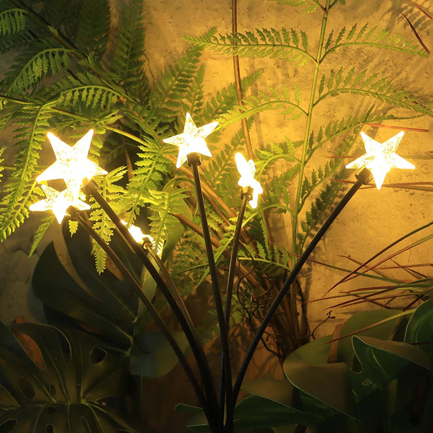 Twinkle Stars Lights Solar Landscape Lights-Starburst Swaying Light Outdoor Decoration