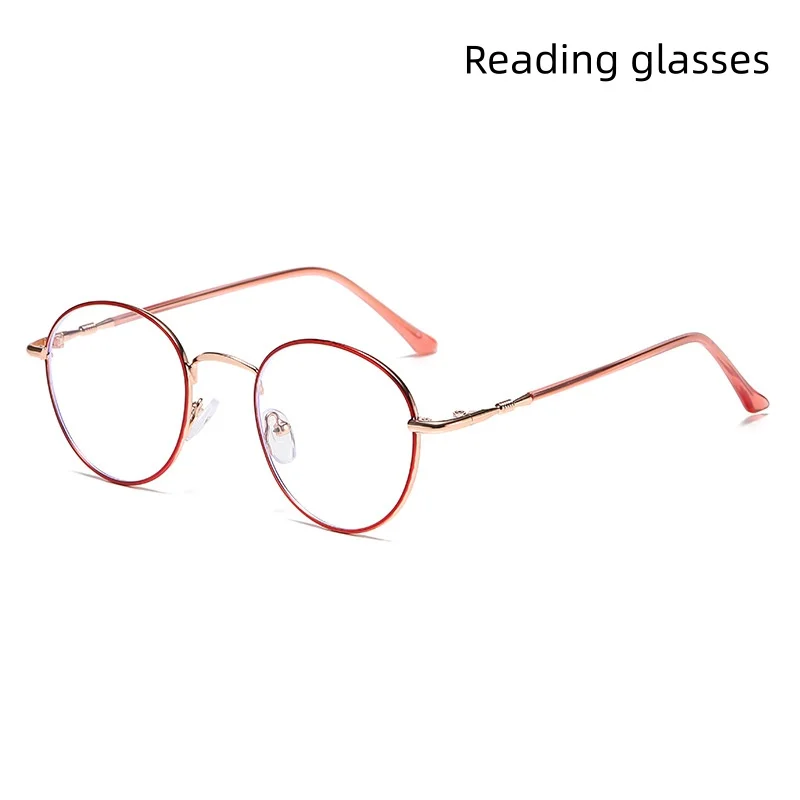 Fashionable Round-Frame Reading Glasses for Middle-Aged and Elderly Women, Suitable for Daily Wear and Reading Newspapers