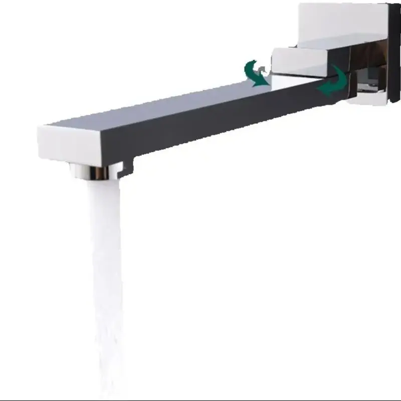 

Декор для ванной комнаты, ремонт ванной комнаты, вращающийся на 360 градусов смеситель, серебристый, вневременной внешний вид, регулируемый поток воды