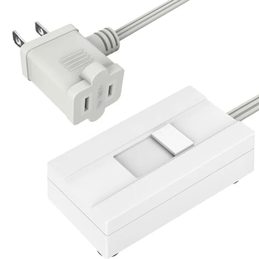 Table-Top Plug in Dimmer for Table or Floor Lamps, Slide Control, Works with 360 Watt Incandescent/Halogen and 150 Watt Dimmabl