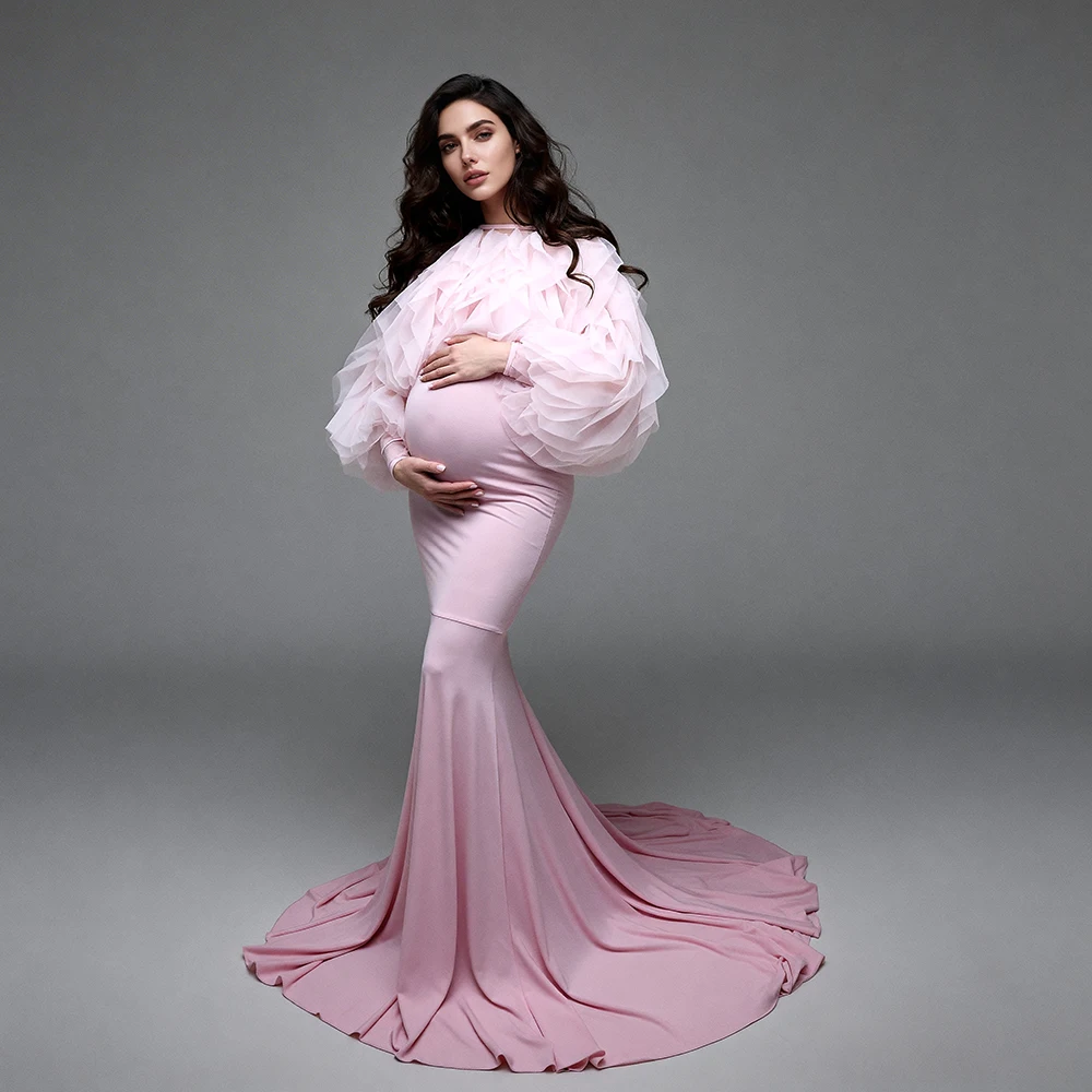 

Photography and Maternity Dresses for Special Occasions Long Dress for Photo Shoot Elegant Chic Woman Evening Dress for Parties