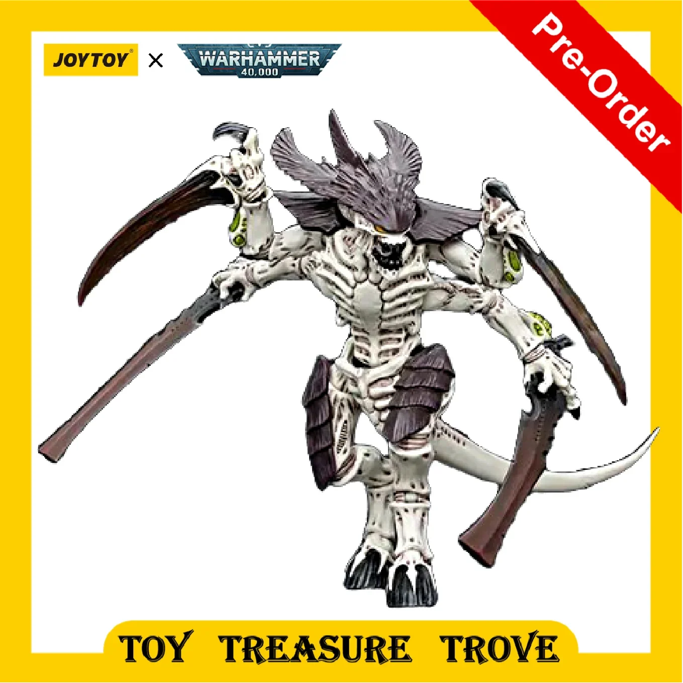 

[Pre-Order] JOYTOY 1/18 Action Figure New Tyranids Hive Fleet Leviathan Tyranid Warrior with Boneswords 2 Anime Model Toy