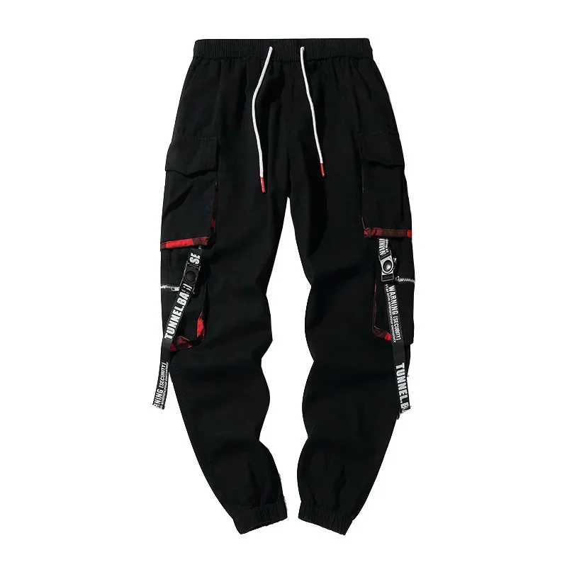 Prowow-pantalones Cargo de Hip Hop para hombre, ropa de calle de algodón, Joggers de moda, pantalones Harem casuales, negro, verano, nuevo