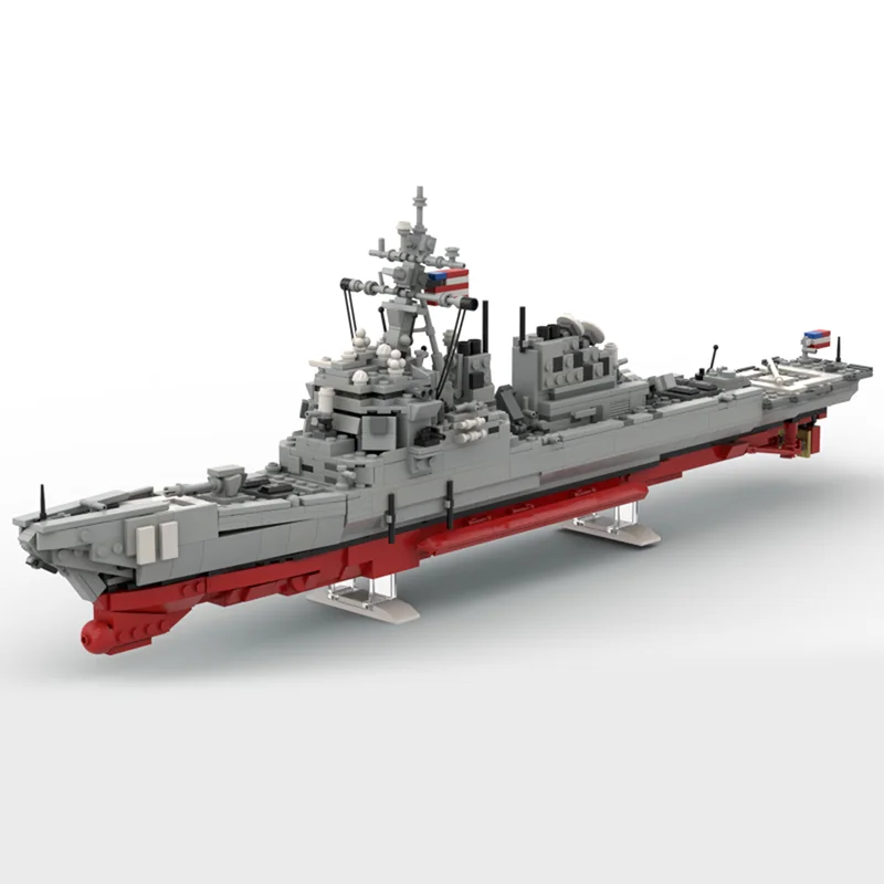 1051 قطعة MOC DDG Arleigh Burke الطيران I نسخة خلق نموذج اللبنات لعبة لتقوم بها بنفسك الإبداعية هدية الكريسماس فكرة الطوب الاطفال