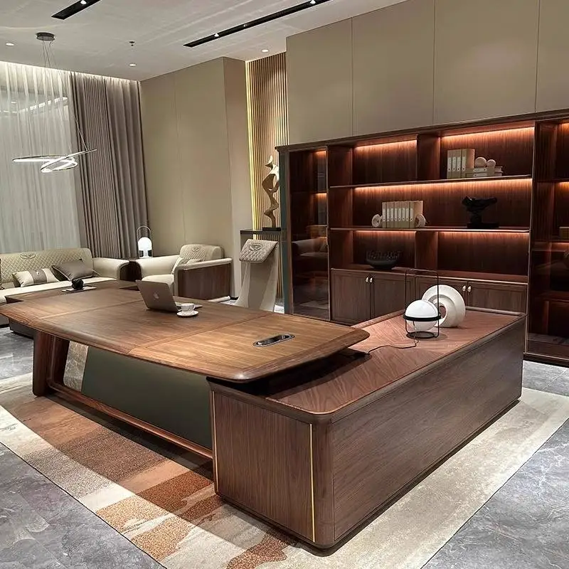 Designer Manager Executive Office Desk Drawers Big Luxury Standing Computer Desk Study Modern Bureau Tafel Work Station Table