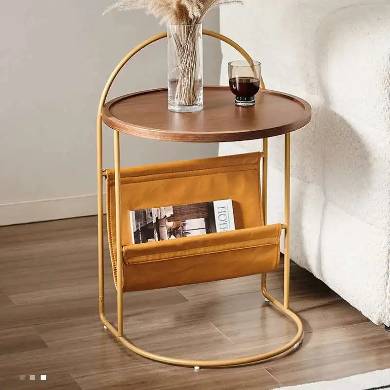 

Nordic Round Side Coffee Tables Tea Wooden Modern Luxury Coffee Tables Bedroom Tavolino Salotto Living Room Furniture YY50CT