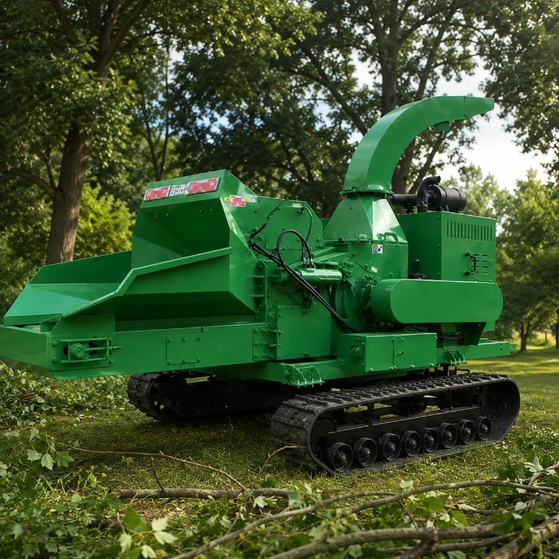 Wood Chipper Shredder Customized Hydraulic Feed Drum Type for Tree Trunk Bamboo Wood Scrap Crushing
