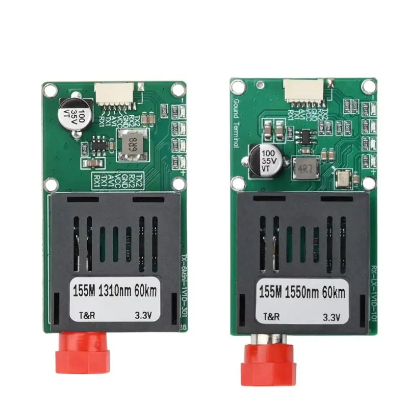

ELECT-Singlemode Fiber Converter FC/UPC TX/RX 1 Channel Video+ UART TTL SBUS To Optical Controller 0-60Km 5.5V-26V