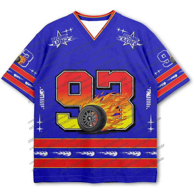 2025 유럽 미국 여성 남성 풋볼 저지 캐주얼 V넥 넘버 25 반팔 속건 티셔츠 스트릿웨어 스포츠 티셔츠