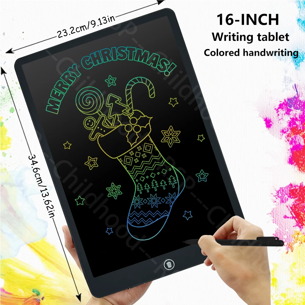 6.5/8.5/10/12/16-Inch LCD Tekentablet, Handschriftblok, Elektronische Schrijfbord, kinderen Kerstmis/Verjaardagscadeaus/Educatief speelgoed