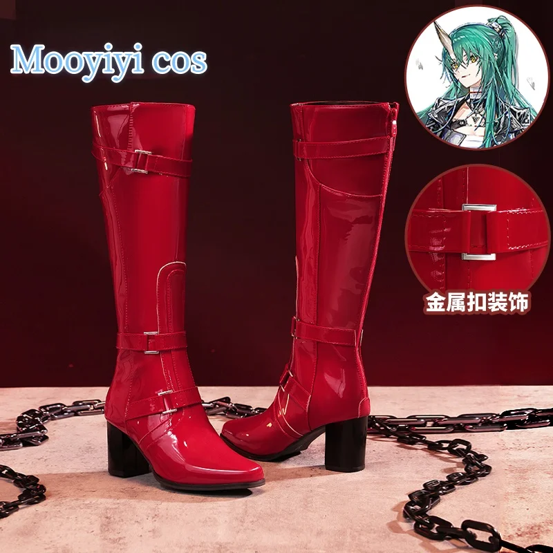 

Новая игра Arknights Hoshiguma the Breacher, обувь для косплея на Хэллоуин, Рождество, ролевая вечеринка, выставка в стиле комиксов, размер 36-39