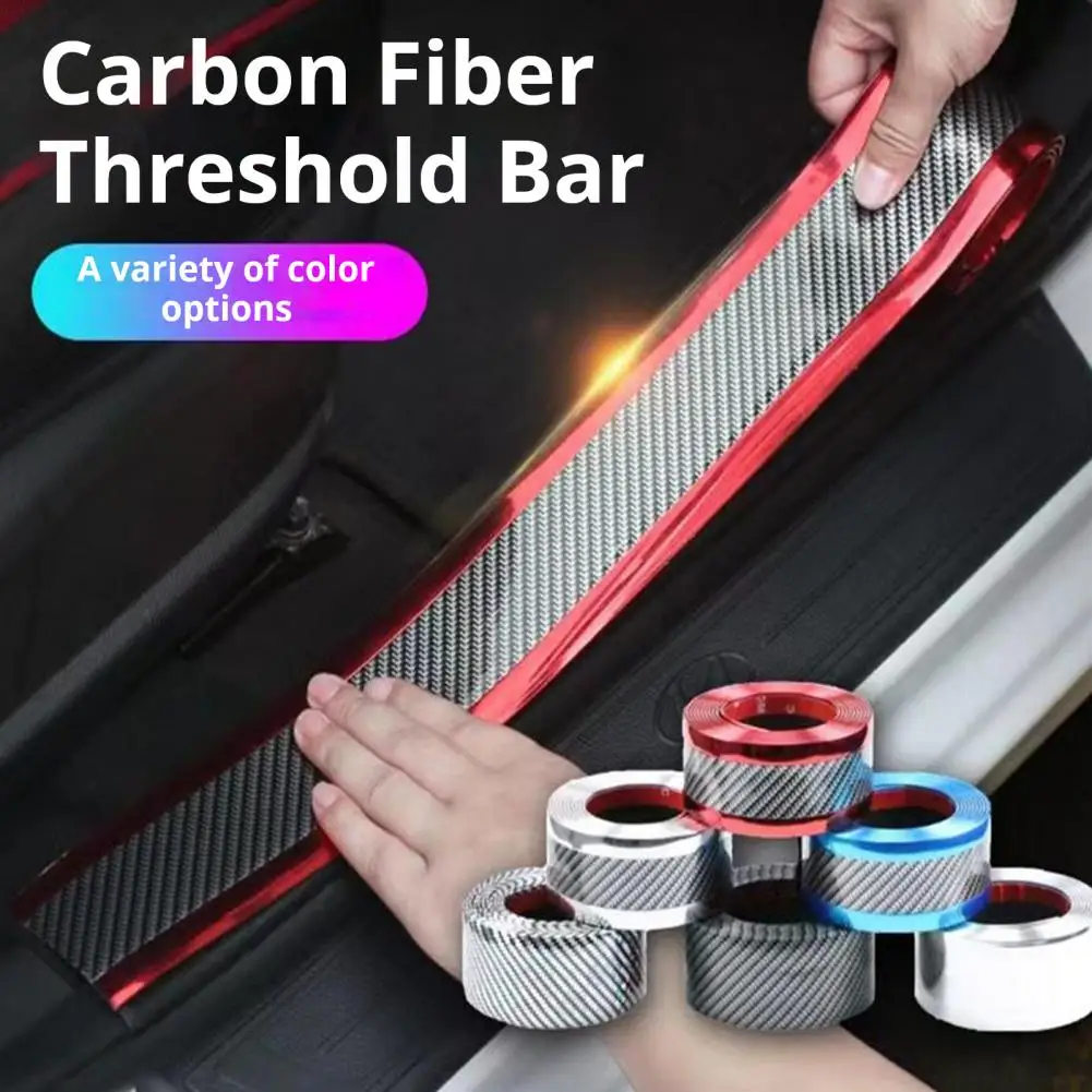 

Car Stickers Doorsill Bumper Threshold Step Carbon Fiber Protector Guard Strip Sticker Anti Scratch Strips Film Universal Tool