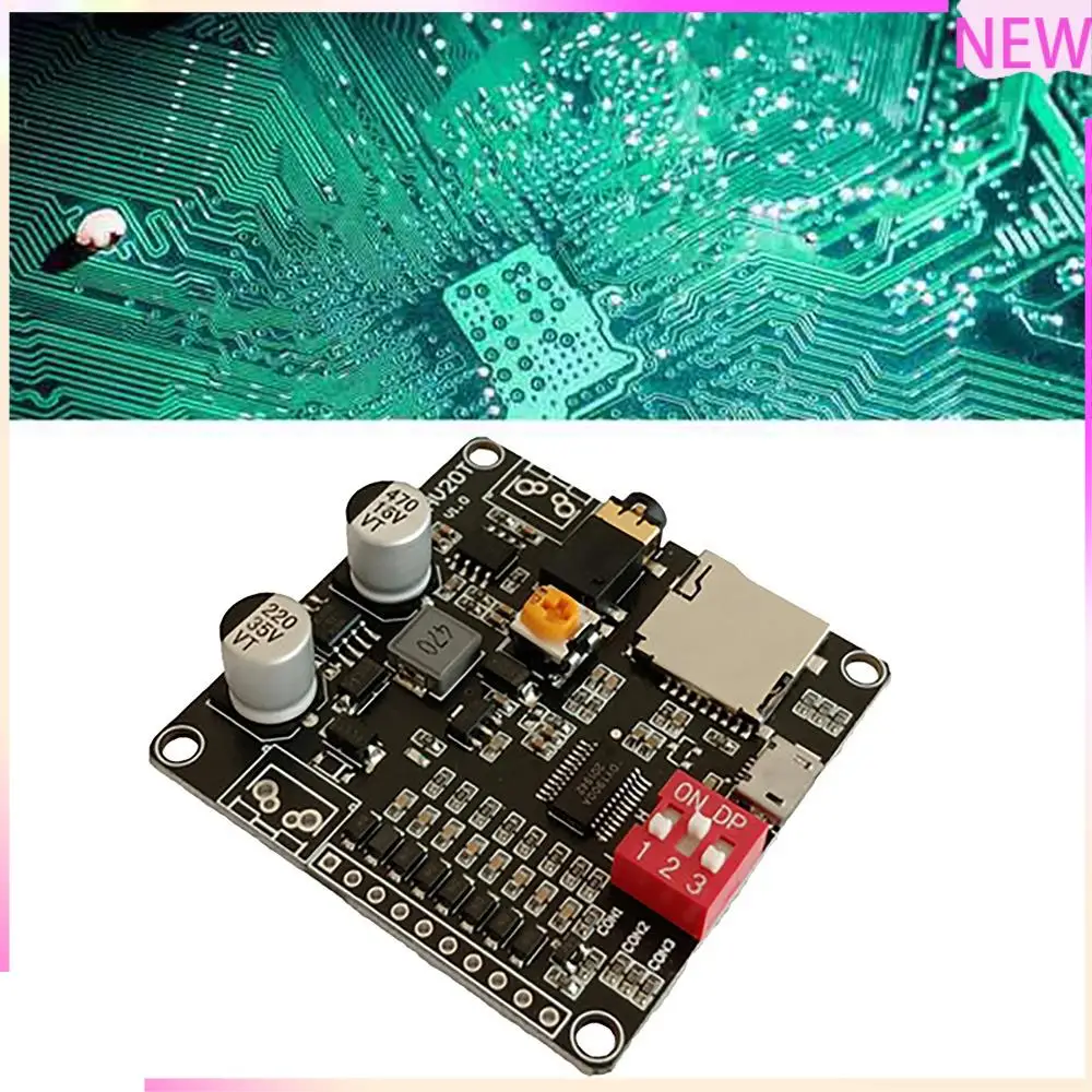B27B DY-HV20T Modulo di riproduzione vocale 12V/24V Alimentatore 10W/20W Amplificatore Supporto Scheda Micro-SD Lettore musicale MP3 per Arduino