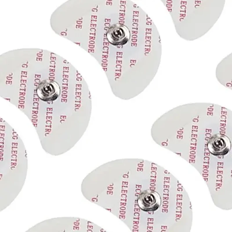 50PCS White Foam Disposable ECG Electrode Pads 2439 Medical Patch EKG Accessories for Pediatric Patients
