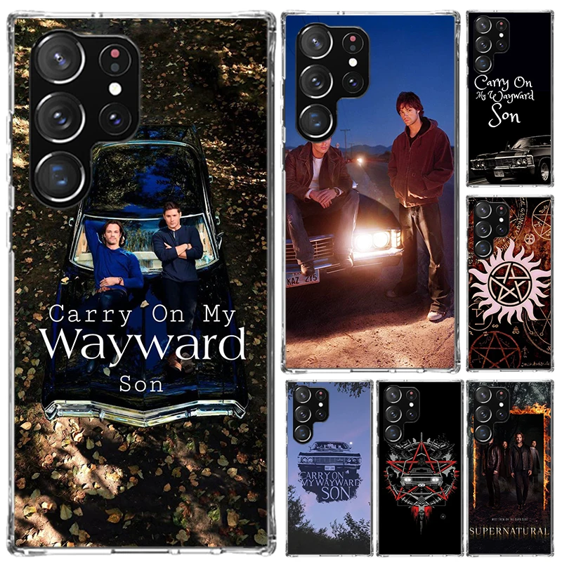 Capa de Telefone Babaite Supernatural SPN Dean e Sam para Samsung Galaxy S26 S24 S23 Ultra S25 Edge S22 S21 Plus S20 FE + Estampa Suave