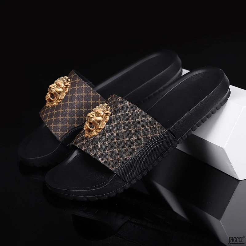 

One-piece slip-on men's casual outerwear sandal, high-end large size47,46 soft sole, beach flip-flop 51