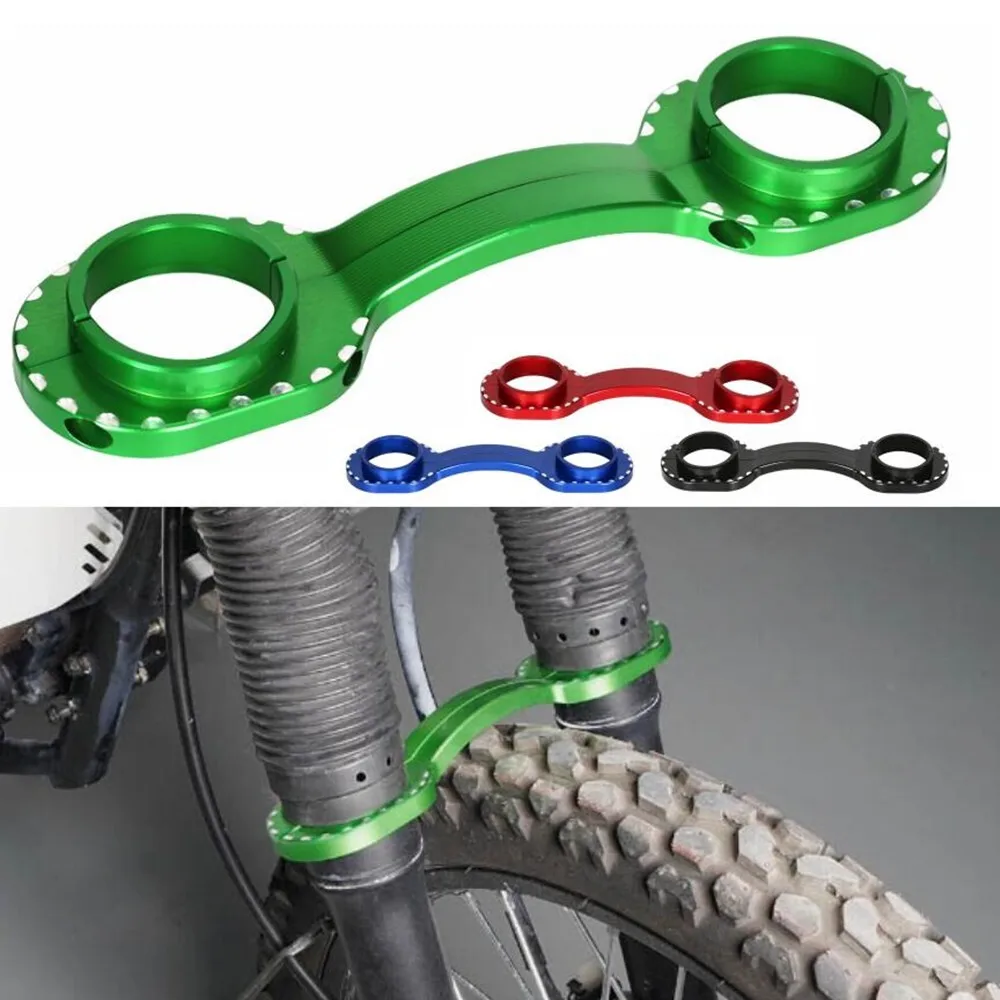 

Motorcycle Accessories Modifications3D CNC Front Fork Brace Fork Stabilizer Holder For Kawasaki KLR650 2008-2023
