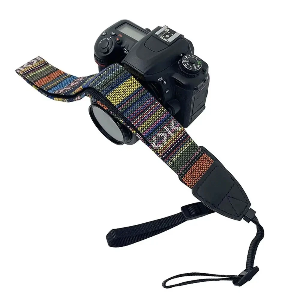 Adjustable Camera Strap Belt PU Leather Retro Ethnic Style Camera shoulder Belt For Nikon Camera For Sony Camera Neck Strap image 3