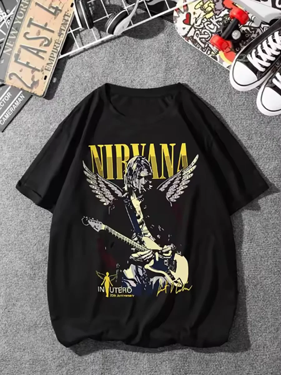 Zomer casual T-shirts Gewassen T-shirts Oversized losse T-shirts met korte mouwen en unieke patronen Trendy en leuk