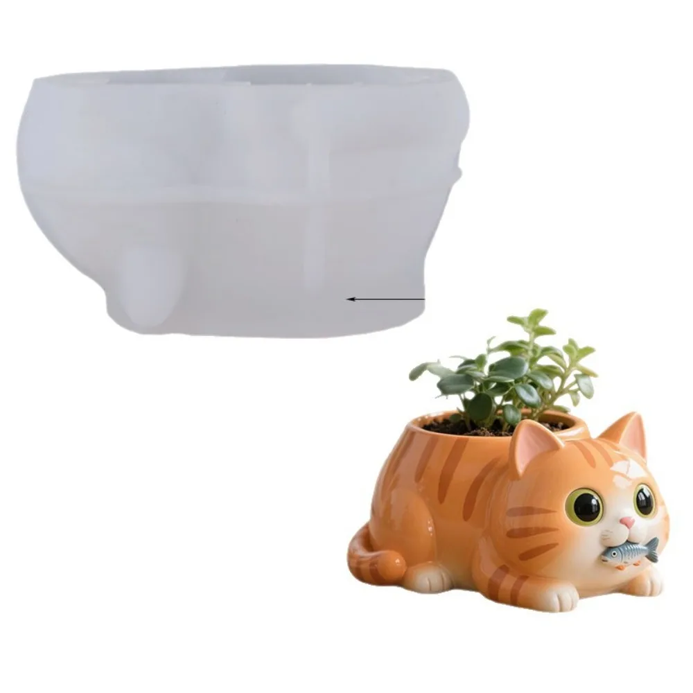 

Силиконовая форма для свечи с милым котенком, сделай сам, ручная работа, бетонная штукатурка, банка для свечей, цветочный горшок, формы для эпоксидной смолы, домашний декор