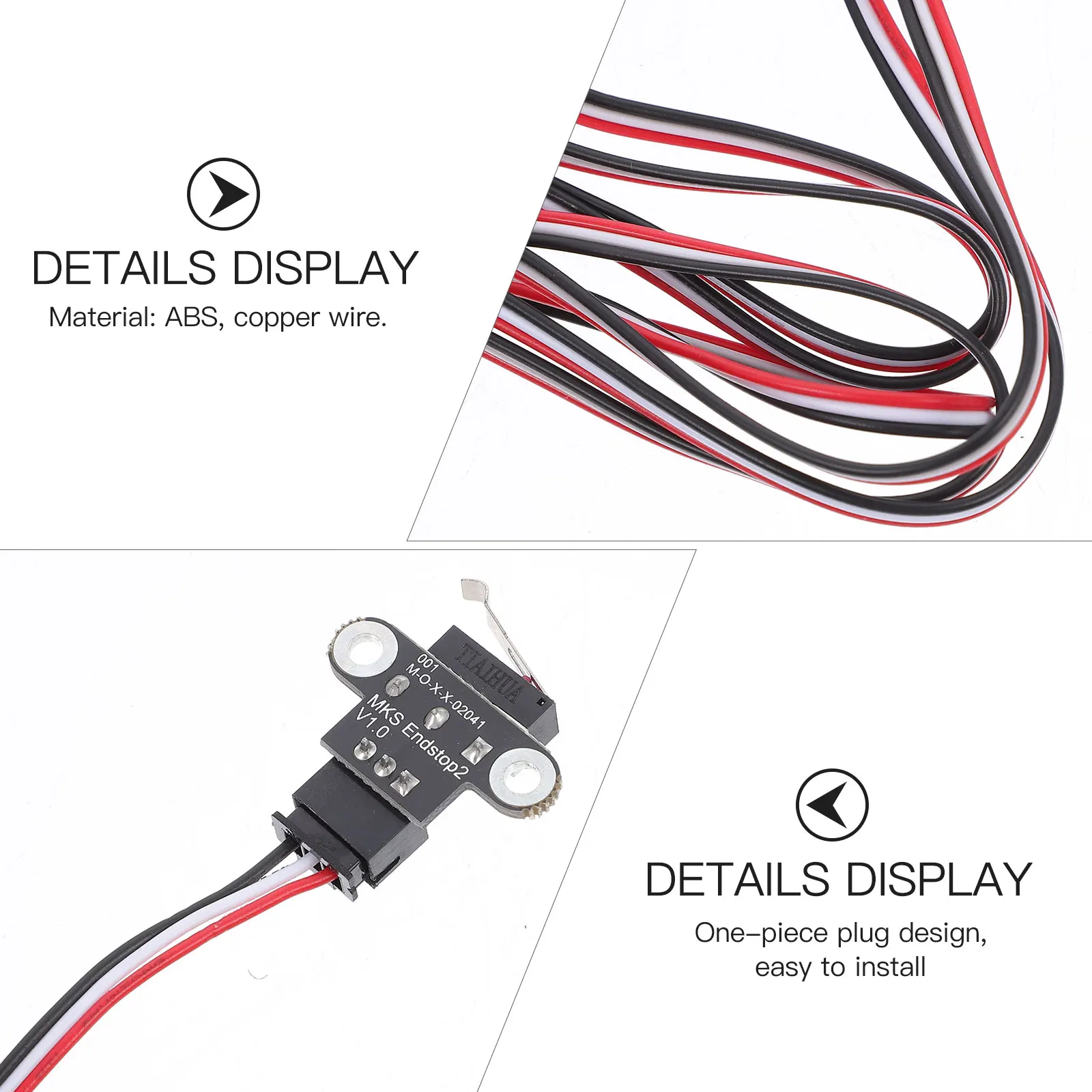 

6 set Limit Switch Endstop 3D Printer Accessory High Precision Positioning Reliable Optical Switch Long Life Thick Copper Core