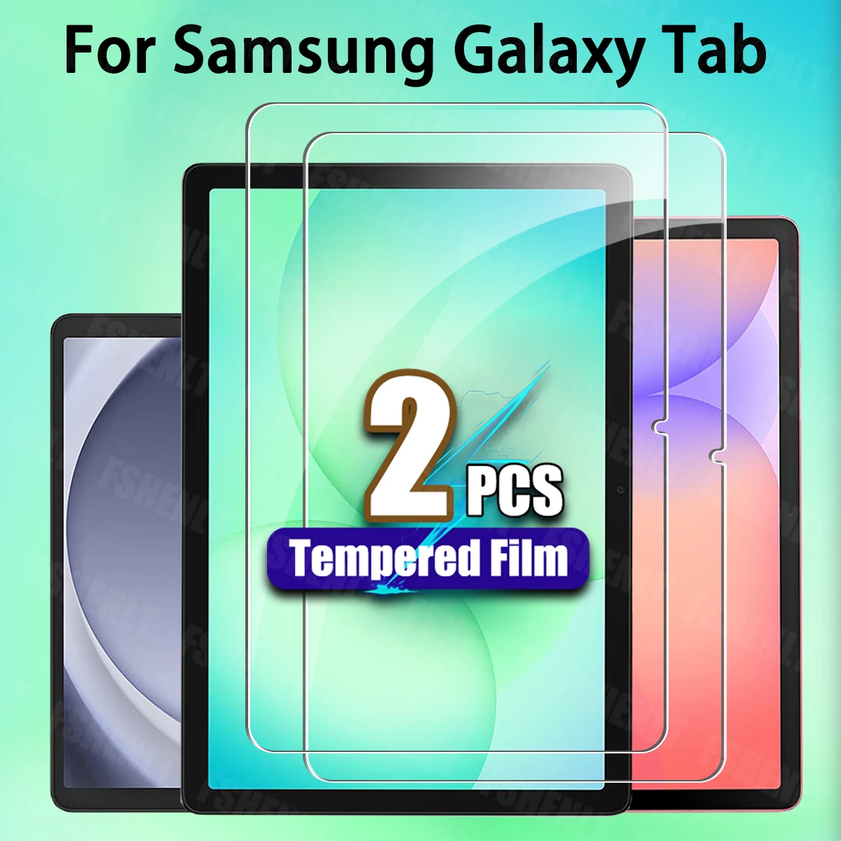2PCS Tempered Glass Screen Protector for Samsung Galaxy Tab S11 S10 S9 S8 S7 FE S6 Lite A11+ A9+ Plus A8 A7 8.7 12.4 11inch Film
