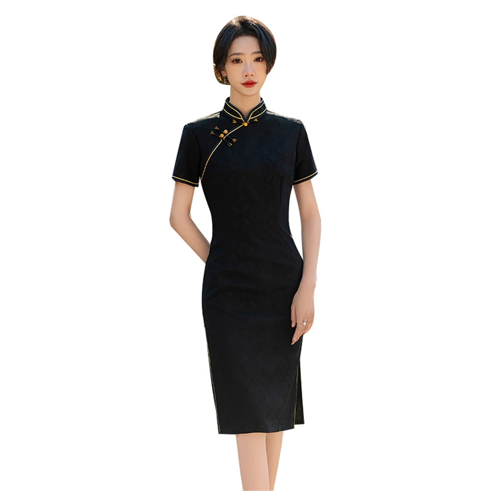 

Young Style Improved Qipao Women Spring Summer Temperament Cheongsam New Chinese Traditional Elegant Classic Dress Chinoise Robe