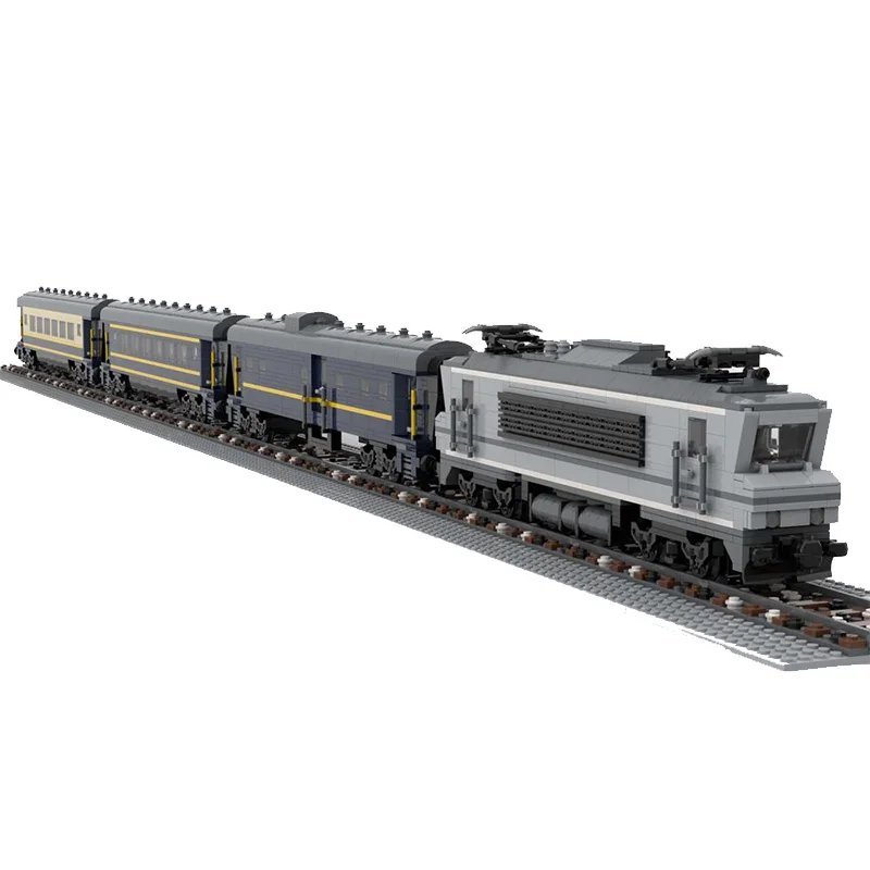 City Transportion Orient Express Luxury Train Model MOC Building Blocks DIY Technology Bricks Collection Sets Toys Gifts