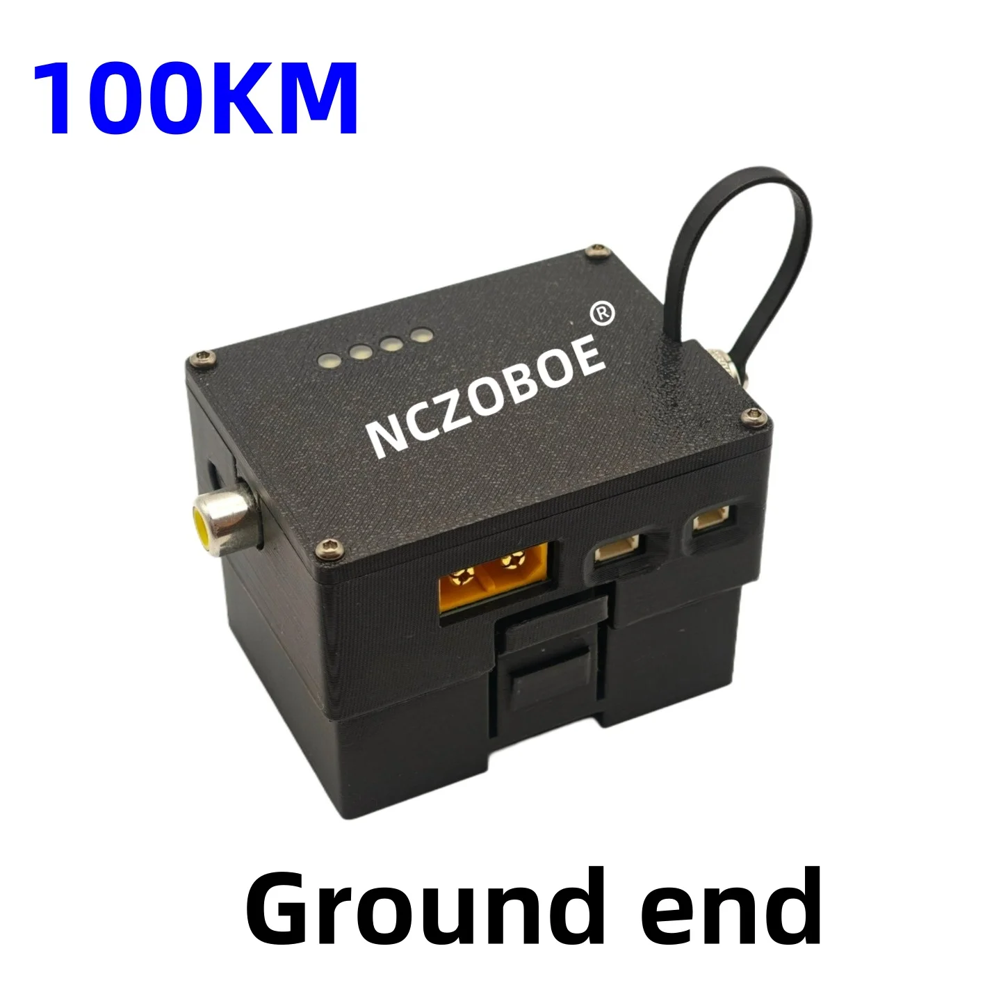 Sky/Earth TTL Optical Transceiver Module DC 5.5-26V FC NCZOBOE  RX/TX/AV/VCC/GND Interface for Drones TTL to Fiber Optic Module