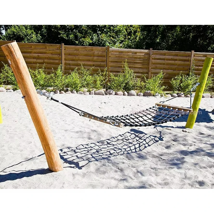 Dream Kids Adulti Outdoor Large Dozy Corda di legno Amaca Letto Altalena Parco giochi Attrezzatura per bambini