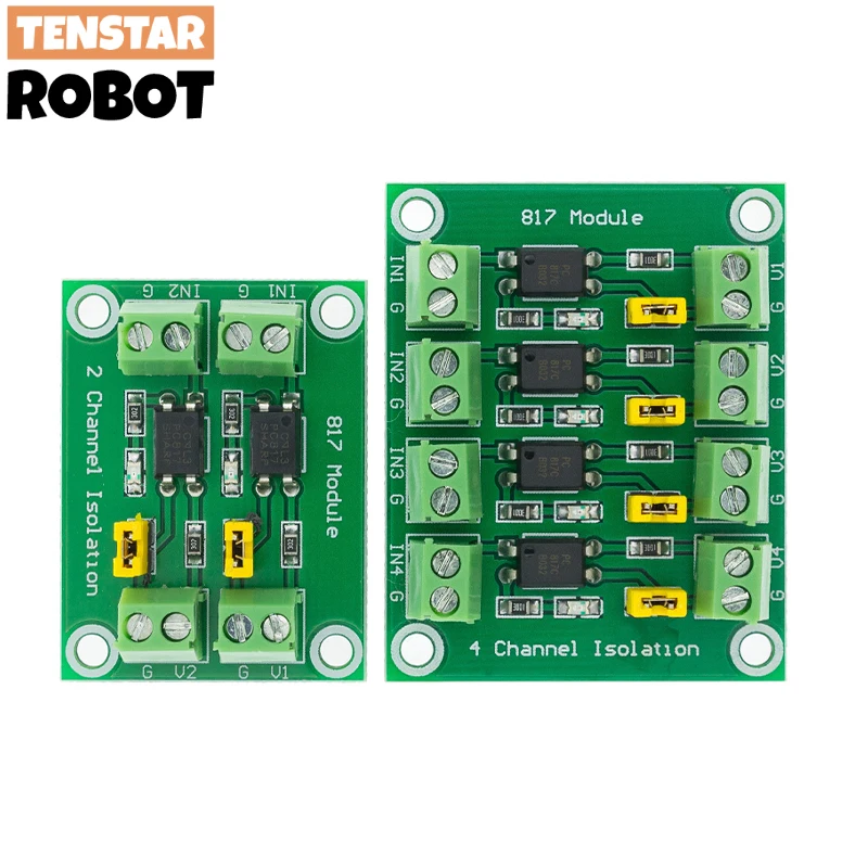 PC817 2/4/8 kanałowy transoptor płyta izolacyjna konwerter napięcia moduł adaptera sterownik 3.6-30V fotoelektryczny izolowany moduł