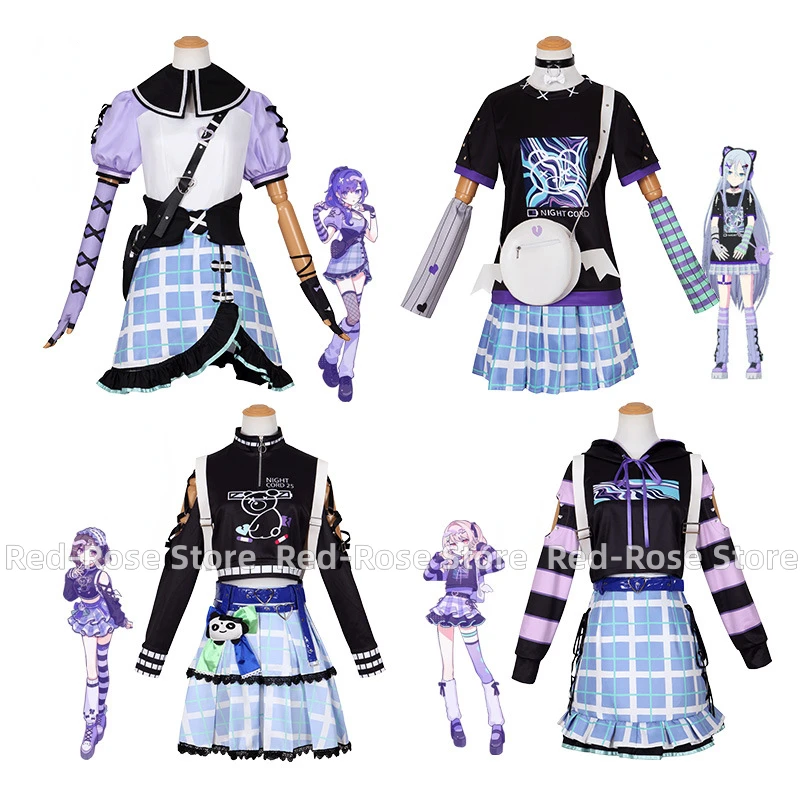 Project Sekai Colorful Stage Cosplay Costumes Asahina Mafuyu Mizuki Yoisaki Kanade Shinonome Ena Anime Girl 25-ji Nightcord Suit