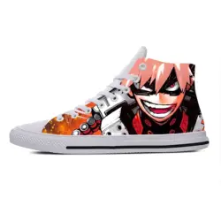 Hot Anime Manga My Hero Academia Bakugou Katsuki Casual Cloth Shoes High Top Comfortable Breathable 3D Print Men Women Sneakers