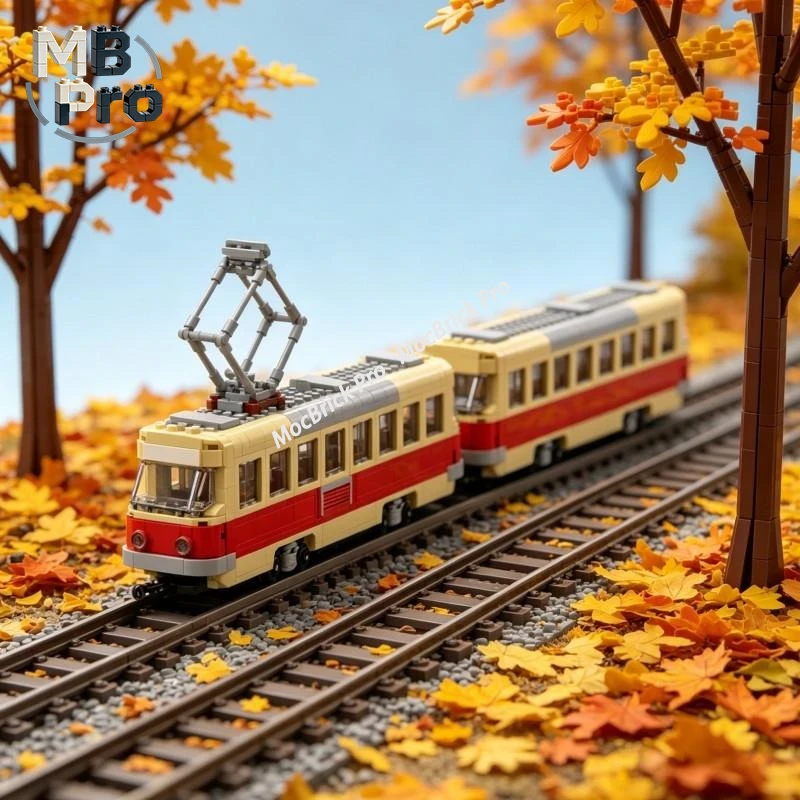 

Конструктор Tatra T3 T4 Gotha T57 MOC: Винтажный городской трамвай, набор для сборки, коллекционный декор, идея для подарка