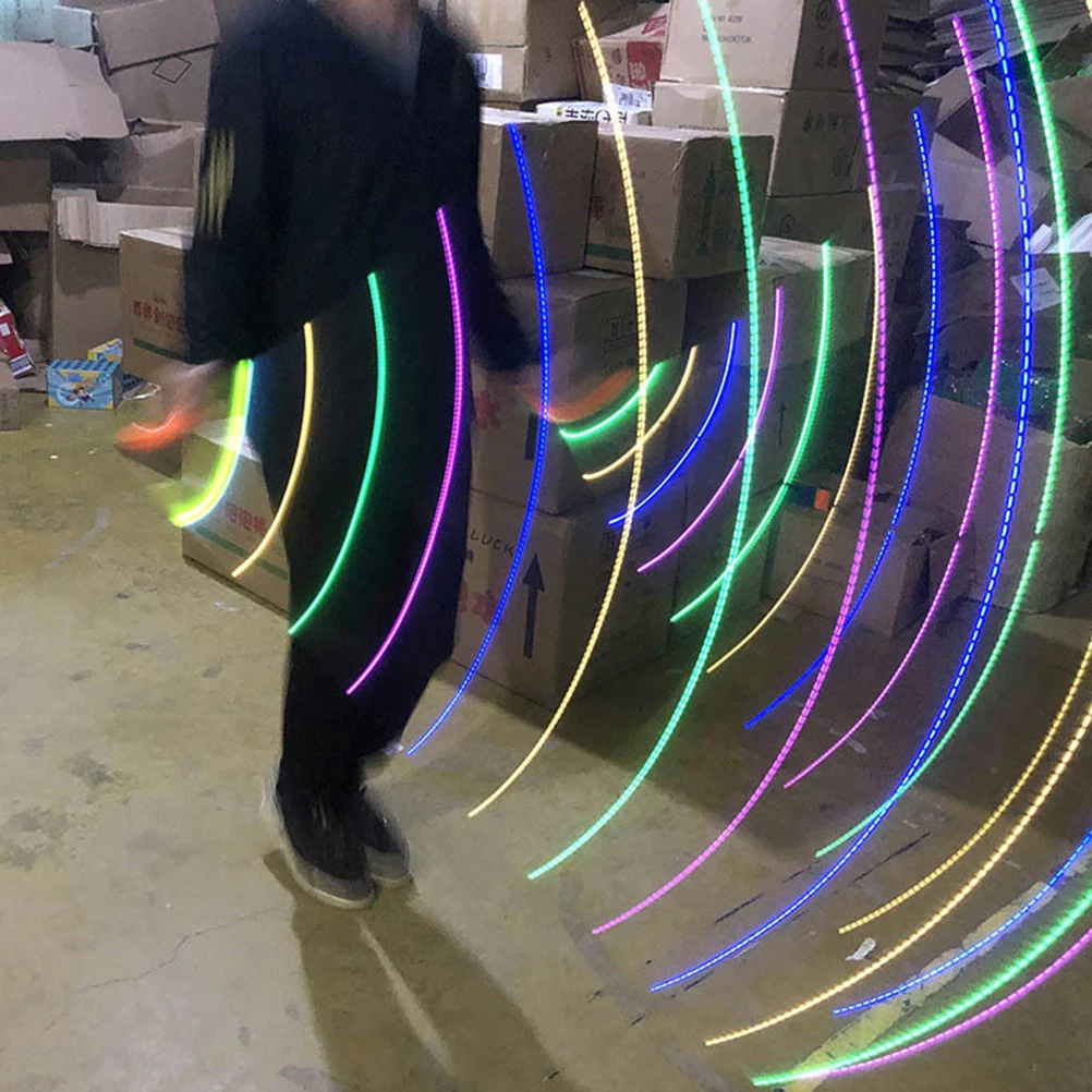 

2Pcs LED Light-Up Jump Rope Flashing Glow Ropes for Competitions Best Gift for Special Occasions Flashing Glow Rope
