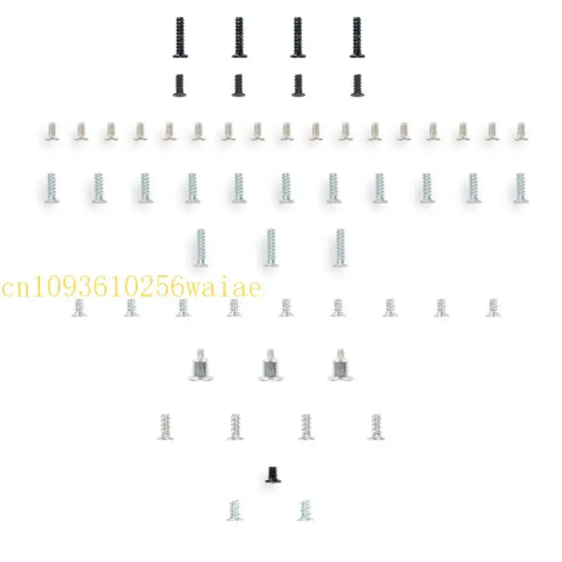 652F 58Pcs Full Screws Set for NS Lite Game Console Repair Replacement Head Screw