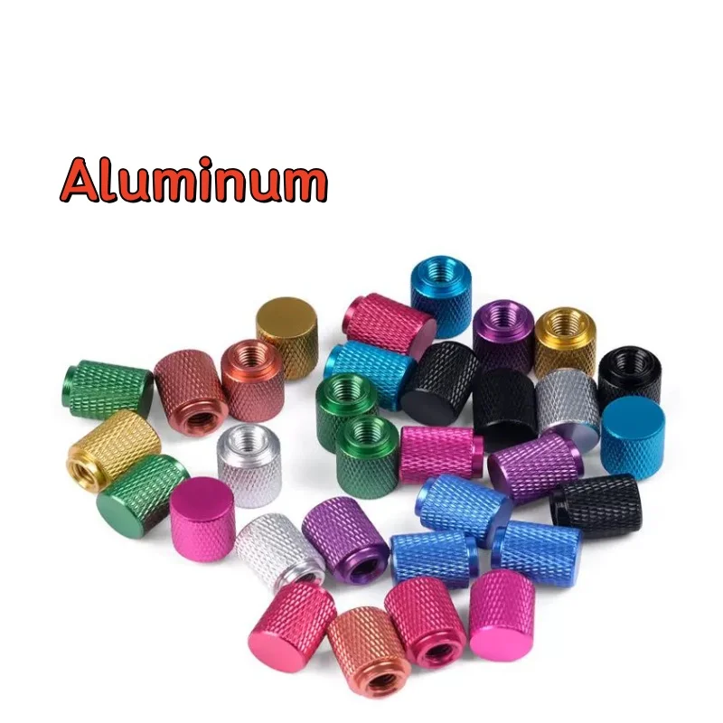 M3 M4 M5 M6  Anodized Aluminum Knurled Thumb Nuts  Round  Thumb Hand Knob Nuts 3Pcs