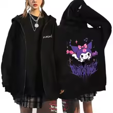 Sanrio Hello Kitty Kuromi Zip Hoodie