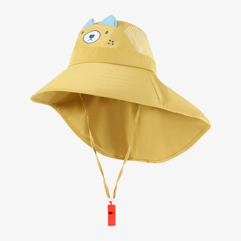 Children Sun Hat Summer Kids Outdoor Neck Ear Cover Anti UV Protection Beach Caps Kids Boy Girl Travel Flap Cap for Children